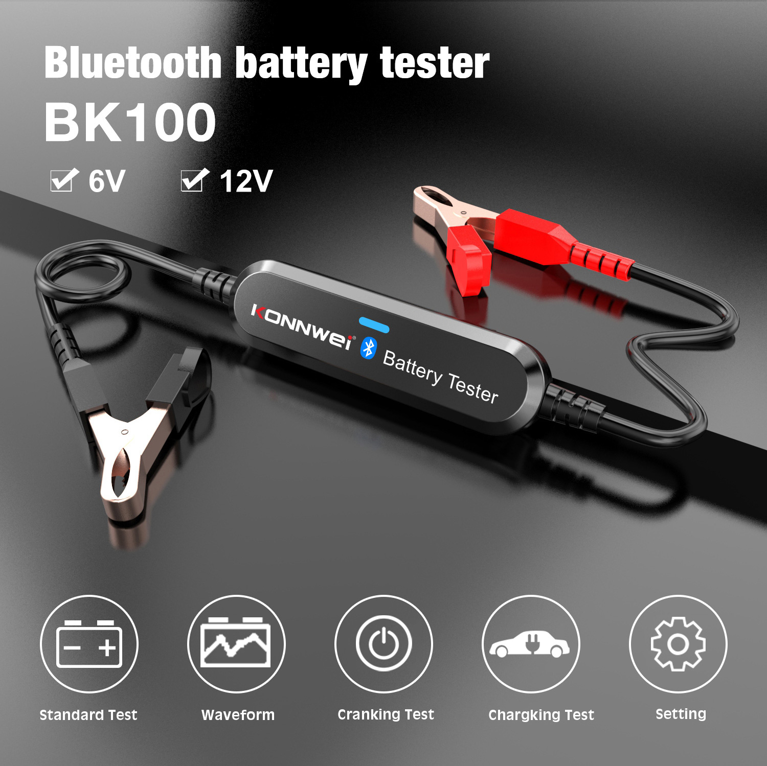 Bluetooth tester batérií Konnwei BK100