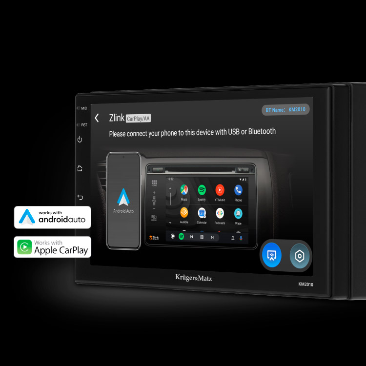 Rádio z Android auto a Car Play